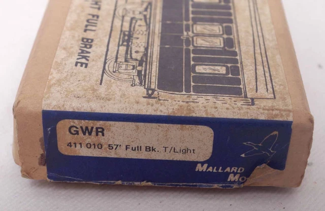 MALLARD MODELS 4MM Scale (00) GWR 57' Toplight full brake coach kit ...