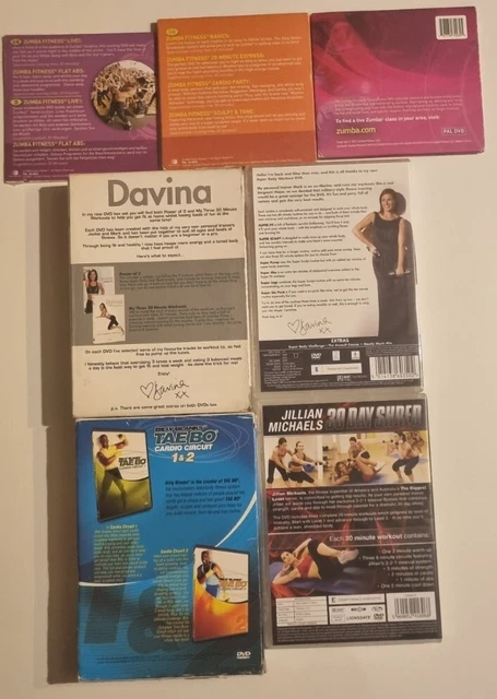 DAVINA MCCALL FITNESS Tae Bo Zumba Mixed DVD Bundle Workouts Cardio ...