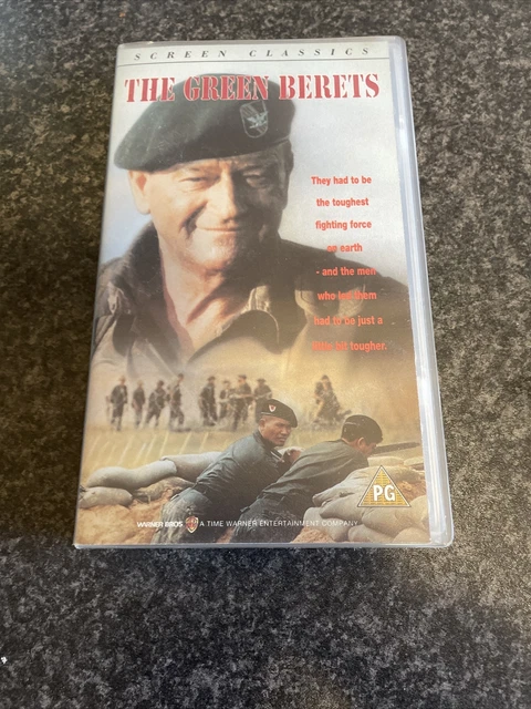 vhs video THE GREEN BERETS John Wayne, David Janssen. 1993 (1968 content)