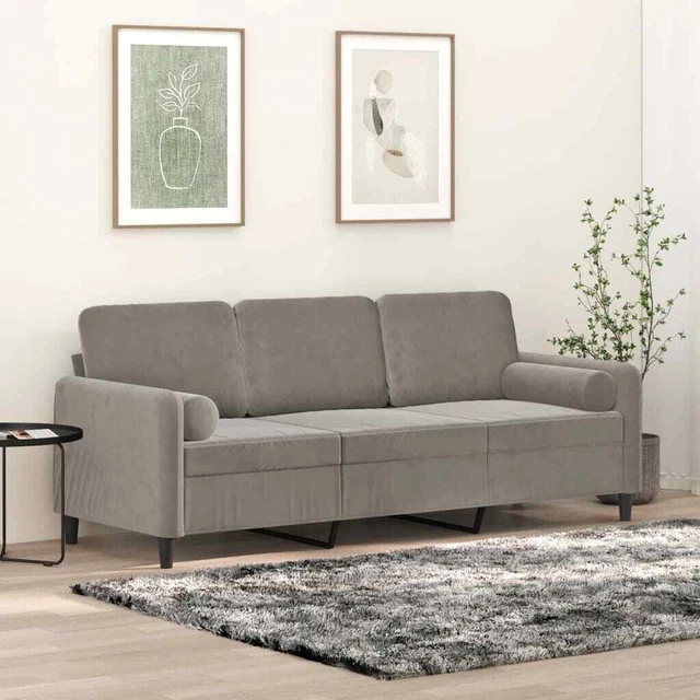 Sofa Sectional Couch with Pillows and Cushions for Living Room Velvet vidaXL