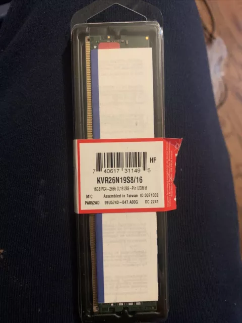 Kingston ValueRAM 16GB DDR4 SDRAM Memory Module (KVR26N19S8/16)