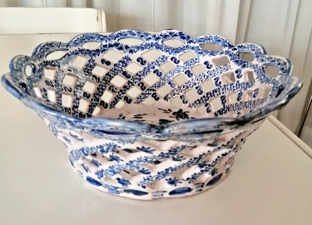 b>12⚜️</b> <b>Ancienne</b> <b>Corbeille</b> <b>à</b> <b>Fruits</b> <b>ou</b> <b>Pain</b> <b>Décor</b> <b>Fruit</b> <b>Orange</b