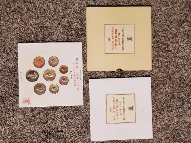 United Kingdom Brilliant Uncirculated Coin Collection 1986 | Royal Mint, 8 Coins