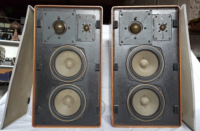 SUPERBE ENCEINTES BRAUN AG Frankfurt/M type L710/1 4 voies vintage