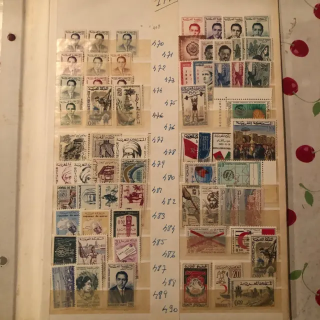lot timbre poste  neuf maroc