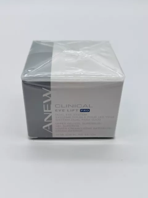 New Sealed Avon Anew Clinical Eye Lift Pro Dual Eye System .33 Fl Oz Each