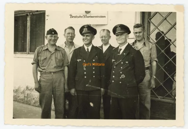 Orig. Foto KM Tropenuniform, Deutsche Marinemission Konstanza Rumänien 12/1942