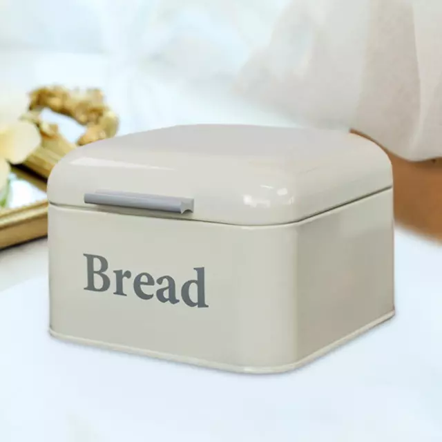 Bagel Bin Bread Box, Bread Storage Container Bin, Metal Food Storage Container