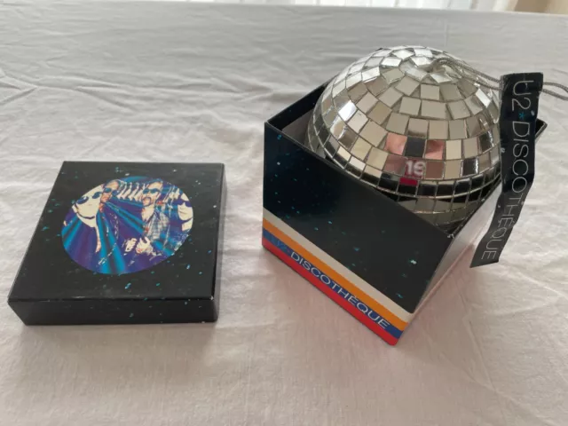 *** U2 Very Rare Promo 5" Disco Mirror Ball With Box ***