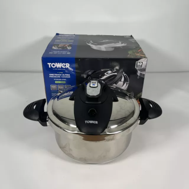 Tower One-Touch Ultima Cucina a pressione 4 L in acciaio inox