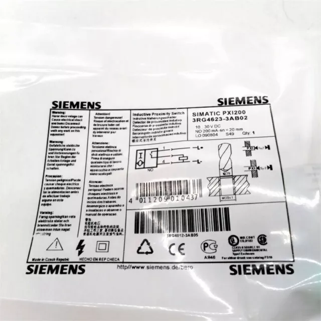 1PCS NEW FOR Siemens Proximity Switch Sensor 3RG4623-3AB02 2