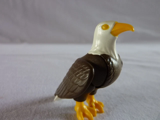 Figurine PLAYMOBIL Aigle à Tête Blanche - Animal De La Forêt Et Montagne - Occasion