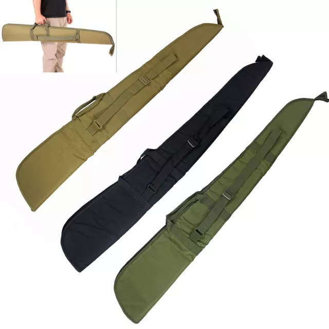 Shoulder MOLLE Sling Bag 52" Tactical Hunting Shotgun Rifle Scabbard Bag