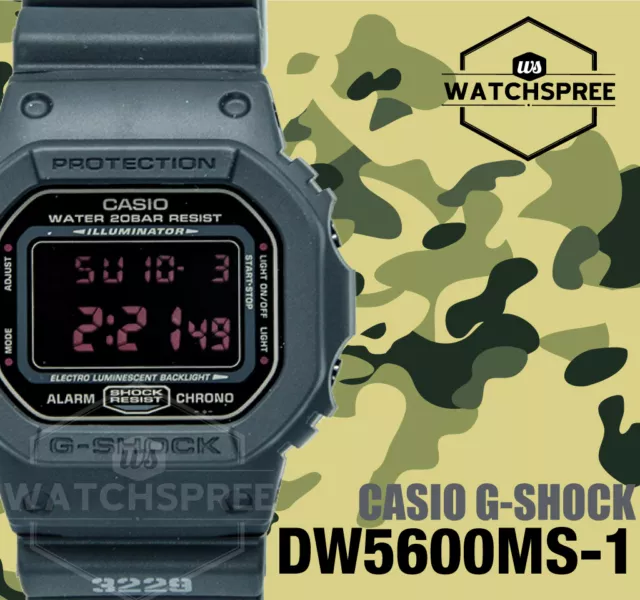 MONTRE CASIO G SHOCK s rie militaire DW5600MS 1D EUR 101 35