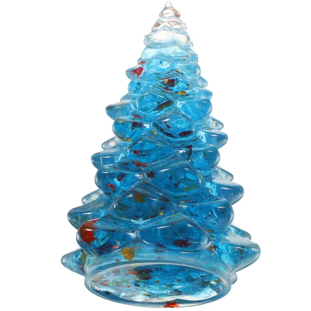 Set of 3 Christbaumschmuck Epoxid Kristall-Weihnachtsbaum-Statue