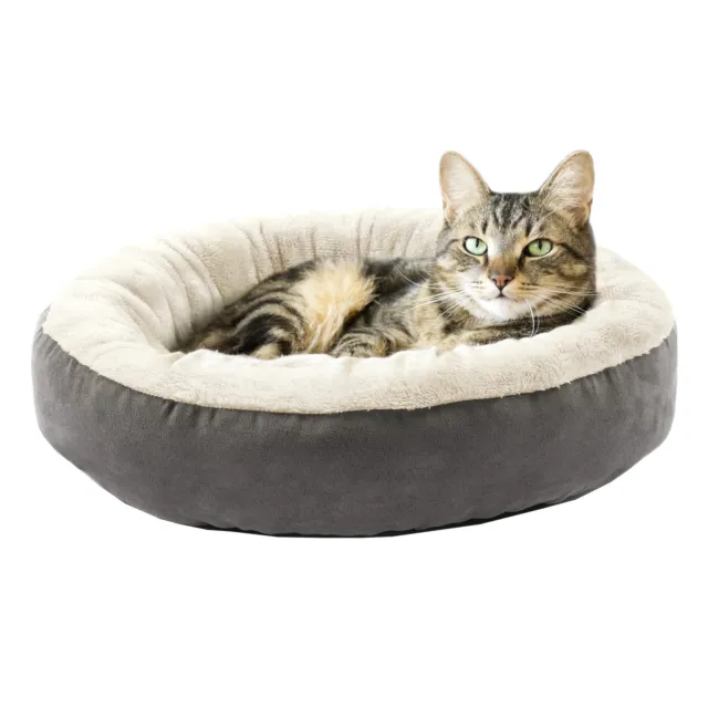 Love's Cabin Round Donut Cat & Small Dog Cushion Bed, 23"