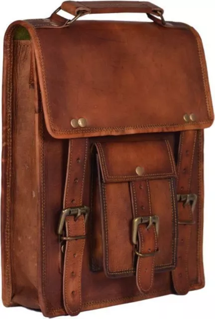 Men's Rustic New Genuine Leather Messenger Shoulder Small Cross Body Satchel Bag
