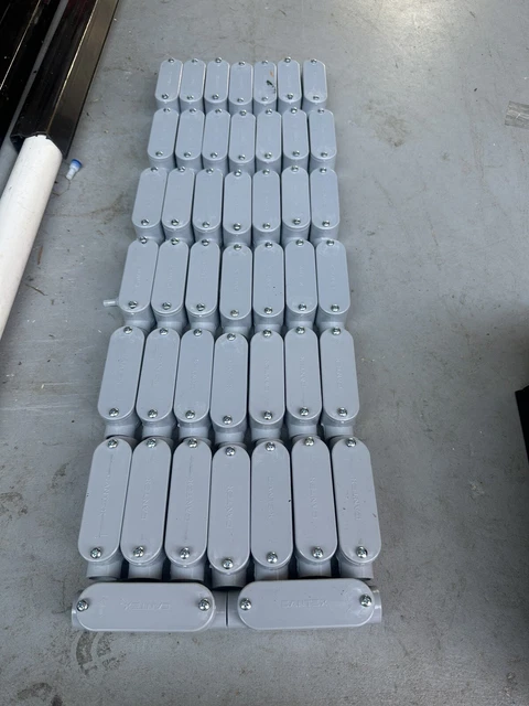 CANTEX 5133101 Conduit Outlet Body,PVC,Trade Size 1/2in
