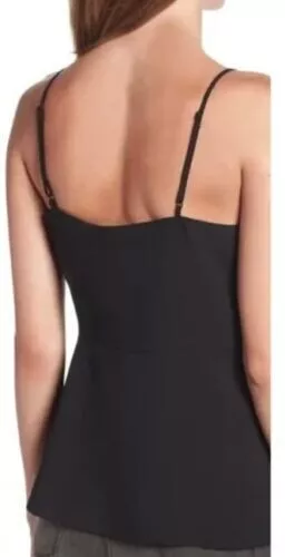 Chelsea28 Women's Twist Front Sleeveless Camisole In Black Medium MSRP $69 2