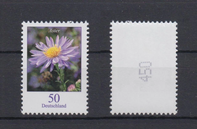 Bund 2463 RM mit gerader Nummer Blumen Herbstaster 50 Cent postfrisch