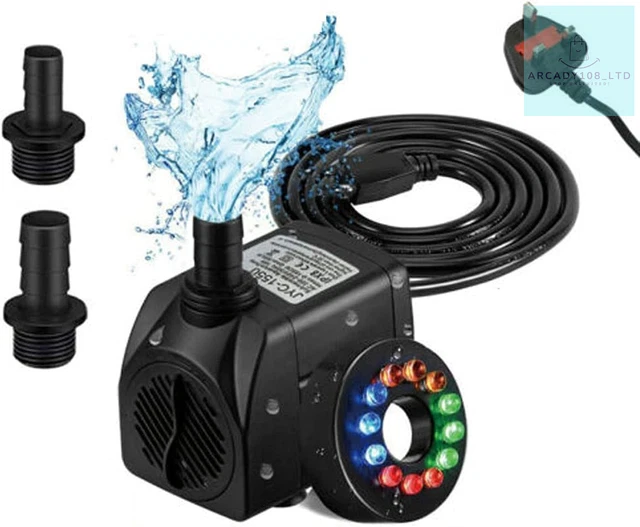 Electric Water Aquarium Feature Pump Submersible Water Pumps 800L/H Ultra-Quiet