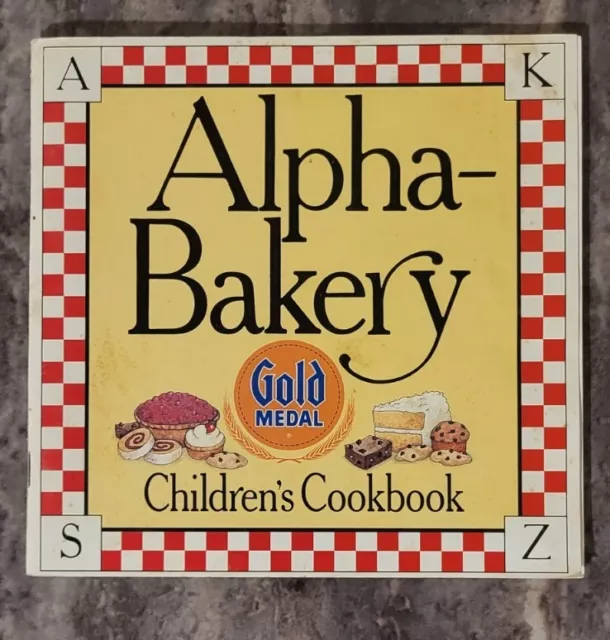 Vintage Alpha-Bakery Children's Cookbook Gold Medal Flour 1987 ABC Recipes