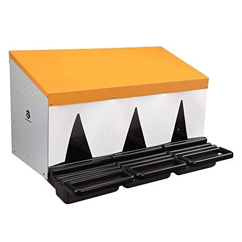 3 Hole Poultry Box With Roll Up Poultry Nesting Box Up to 12 Hens Wall Mount