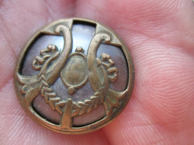 Clips Vintage Art Nouveau Années 1920 - Laiton, Nacre, Perles, Fils De Soie, Pendants D'oreilles