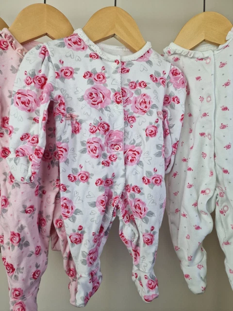 Baby Girls Newborn Bundle Sleepsuits Dresses Disney George Floral Animal 3