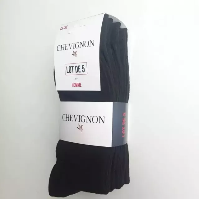 Pack de 5 paires Chaussettes Chevignon Couleurs Noire Unie