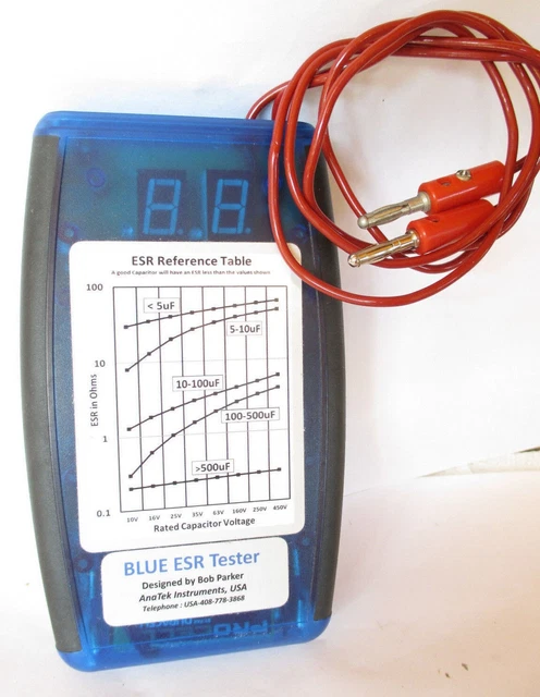New AnaTek Instruments Blue ESR Component Tester New AnaTek Instruments Blue ESR Component Tester