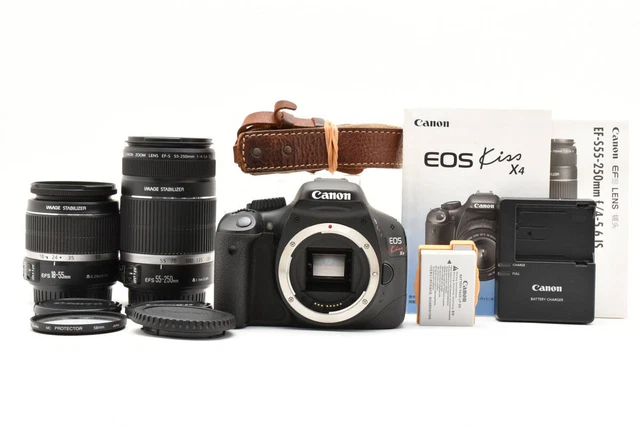 Canon EOS Kiss X4 DOUBLE ZOOM KIT ほぼ新品 EOS キヤノン デジタル一眼 CANON Kiss X4 ダブルズームキット