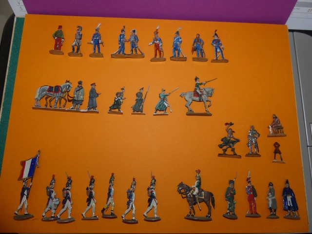 Soldats De Plats En étain – Tyroliens Premier Empire – Lot De 8 Figurines (30mm)