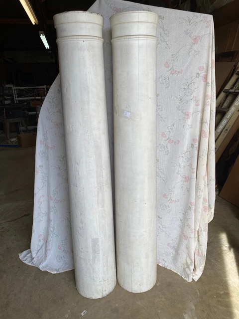 SALVAGE ARCHITECTURAL -TWO 67 1/2" white turned columns   (6