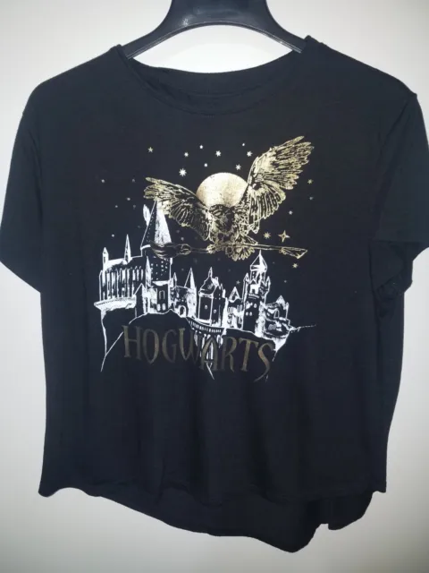 Wizarding World Of Harry Potter Womens T Shirt Hogwarts Owl Broom Size XXXL  21