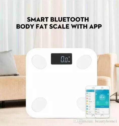 Bilancia Smart Pesapersone Digitale Bluetooth Elettronica Vetro Temperato Nuova
