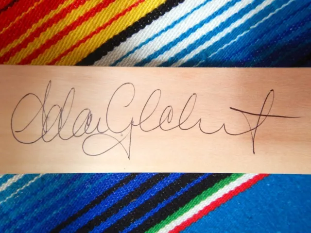 Signed Adam Gilchrist Cricket Australia Mini Bat - Proof COA 2