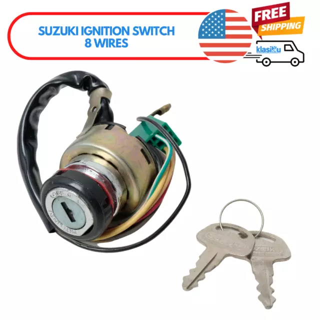 Suzuki Moped FR80 FR80N Main Ignition Switch 8 wires Nos Aftermarket 37110-35031