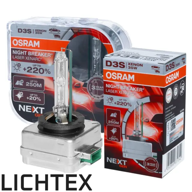 OSRAM D3S NIGHT BREAKER LASER Xenarc +200% Xenon Scheinwerfer Lampe für VW