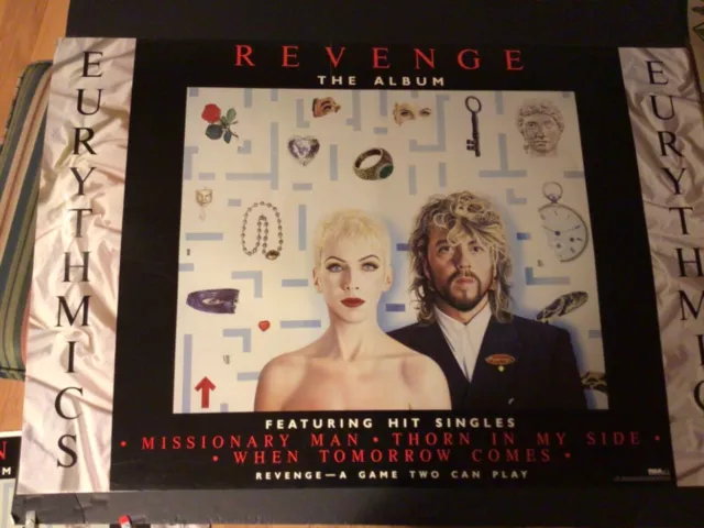 Eurythmics “revenge” 1986 Original Promo Poster Annie Lennox  24” x 36”