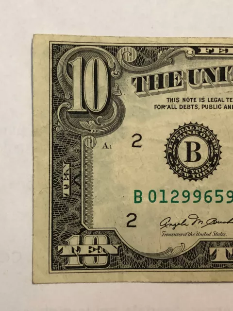 USA Stati Uniti series 1981 $ 10 Dollars B….A, Originale, BB 3