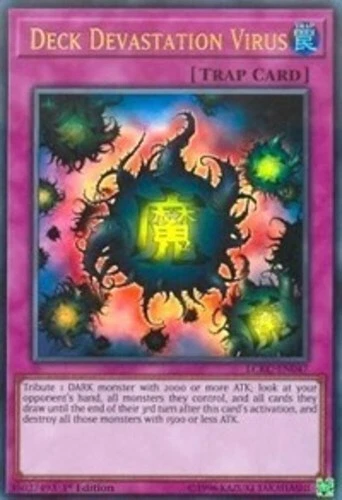 1x (P) Deck Devastation Virus - LCKC-EN047 - Ultra Rare - 1st Edition  YuGiOh