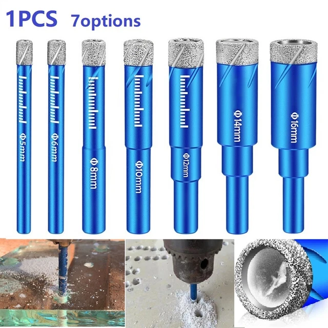 1xDurable Diamond Coated Core Drill For Glass Marble Granite Diamond Drill Bit
