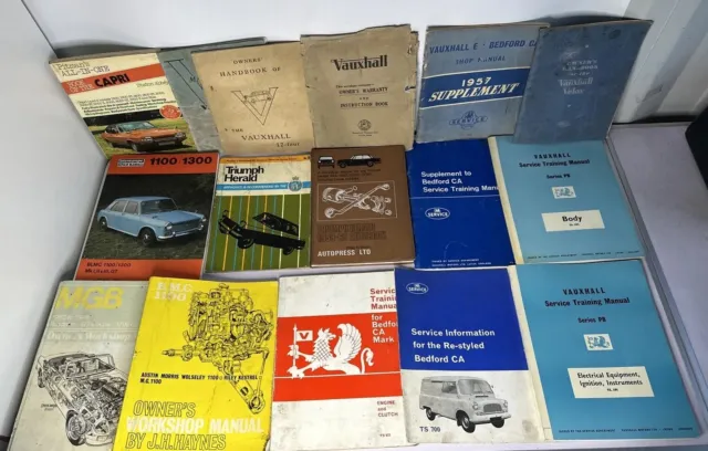 Huge Job Lot Mixed Car Workshop manuals.