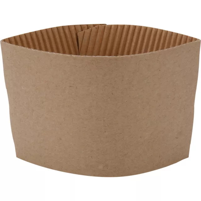 100 Ct. Eco Disposable Brown Coffee Cup Sleeves / Jacket / Clutch 10 - 20 Oz.