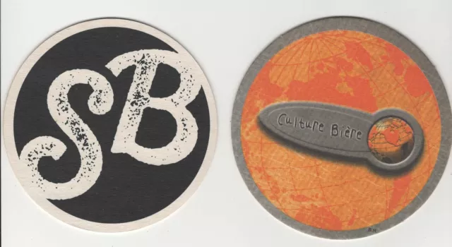 2 sous bocks  Saveur bière --  bierdeckel/beermat/bierviltje/coaster