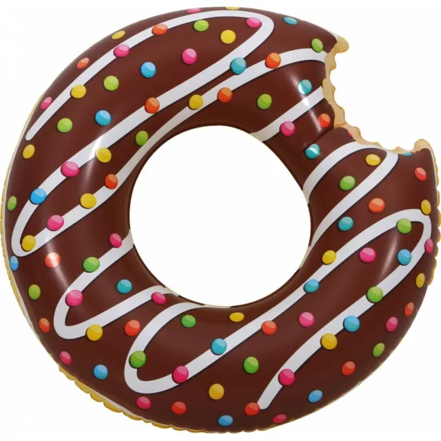 Kids Adult Inflatable Donut Rubber Ring Pool Float Lilo Toys Doughnut Dohnut