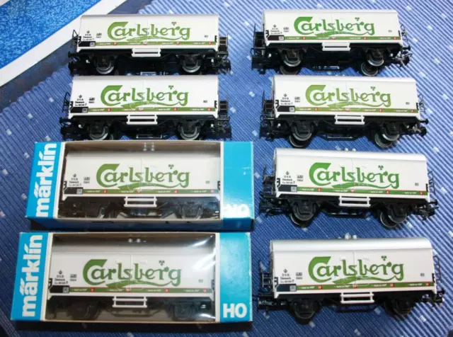 Märklin 4530 - Carlsberg Bier - Wagen SET -  HO - 8x