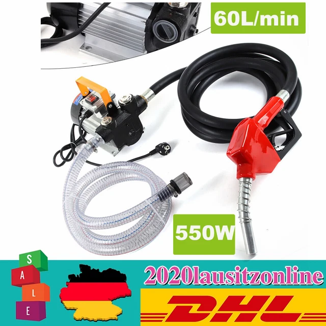 Pompa diesel 550 W pompa olio combustibile autoadescante pompa olio pistola automatica 60 L/min