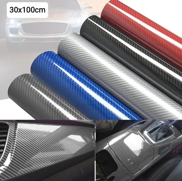 Pellicola Carbonio 5D Adesiva 30x100Cm Wrapping Auto Moto Film Vinyl Vari Colori Pellicola Carbonio 5D Adesiva 30x100Cm Wrapping Auto Moto Film Vinyl Vari Colori